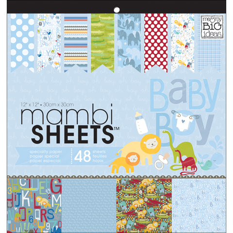 Mambi Specialty Cardstock Pad 12"X12" 48/Pkg