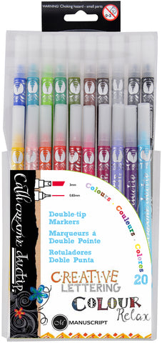 Manuscript Callicreative Duo Tip Pens 20/Pkg