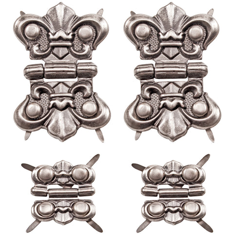 Idea-Ology Metal Hinges W/Brads 4/Pkg