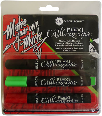 Manuscript CalliCreative Flexi Markers 3/Pkg