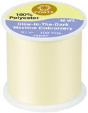 Coats Glow-In-The-Dark Machine Embroidery Thread 100yd