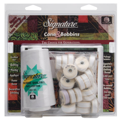 Signature Machine Quilting Cone & M Bobbin Pack