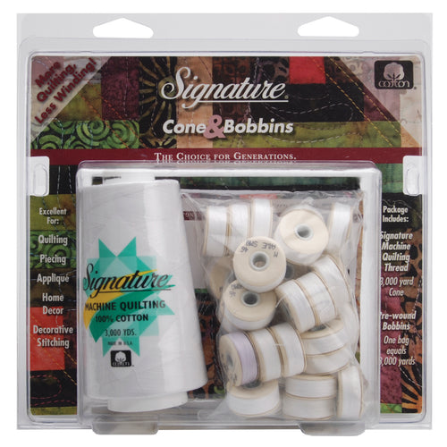 Signature Machine Quilting Cone & M Bobbin Pack