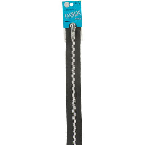 Coats Fashion Metal Aluminum Closed Bottom Zipper 14"