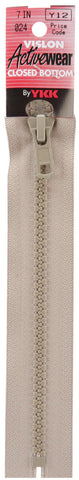 YKK Vislon Sport Closed Bottom Zipper 7"