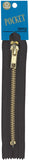Coats Fashion Pocket/Brass Teeth Zipper 5"