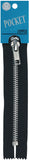 Coats Fashion Pocket Aluminum Teeth Zipper 5"