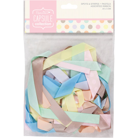 Papermania Spots/Stripes Pastels Ribbon