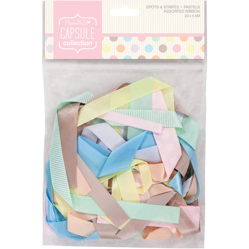 Papermania Spots/Stripes Pastels Ribbon