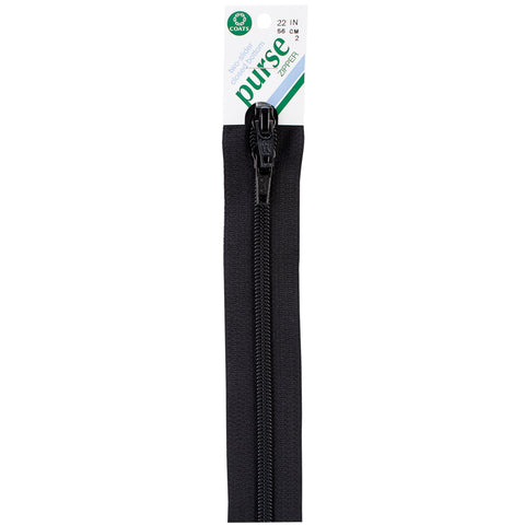 Coats Purse Double Slider Zipper 22"
