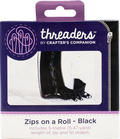 Crafter's Companion Threaders Zips On A Roll 5m