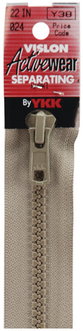 YKK Vislon Sport Separating Zipper 22"
