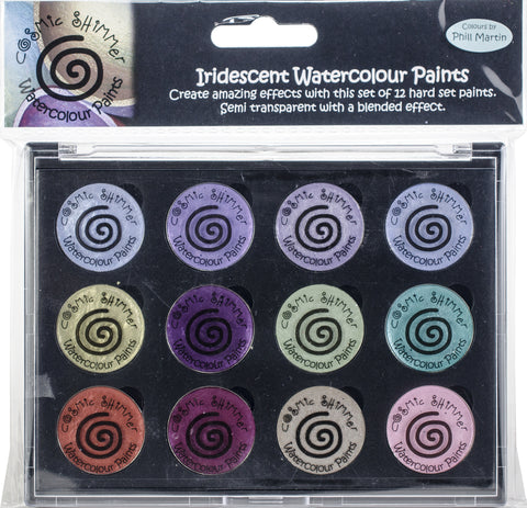 Cosmic Shimmer Iridescent Watercolor Palette Set 9