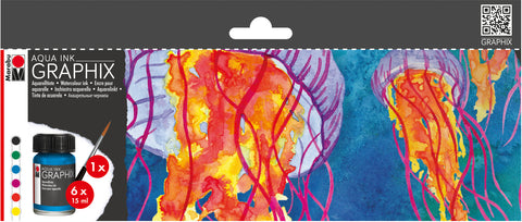 Marabu Aqua Ink MC Floaty 6/Pkg