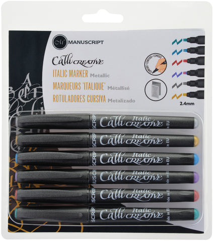 Manuscript CalliCreative Italic Markers 6/Pkg