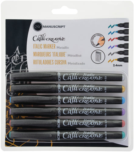 Manuscript CalliCreative Italic Markers 6/Pkg