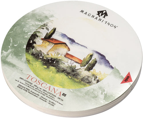 Magnani Aquarello Toscana Round Watercolor Block 6.3"