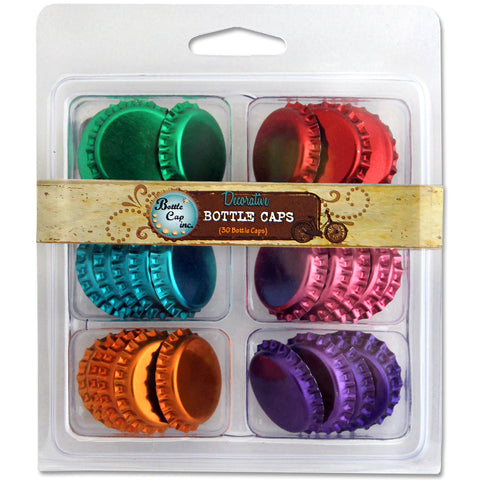 Decorative Double-Sided Bottle Caps 1" 30/Pkg