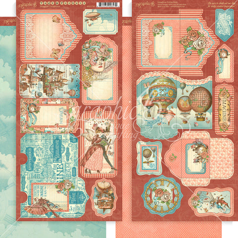 Imagine Cardstock Die-Cuts 6"X12" Sheets 2/Pkg