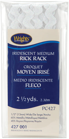 Wrights Medium Rickrack .5"X2.5yd