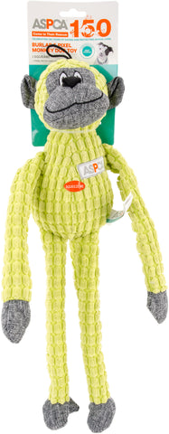 ASPCA Burlap & Pixel Monkey Dog Toy