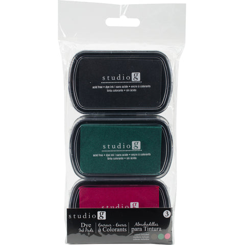 Studio G Dye Ink Pads 3/Pkg