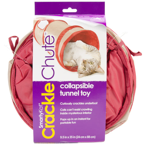 SmartyKat CrackleChute Collapsible Tunnel Toy