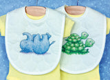 Dimensions/Baby Hugs Stamped Cross Stitch Kit 9"X14" 2/Pkg