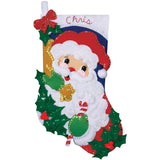 Design Works Felt Stocking Applique Kit 16" Long