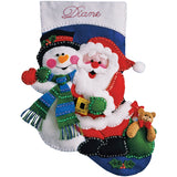 Design Works Felt Stocking Applique Kit 16" Long
