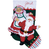 Design Works Felt Stocking Applique Kit 18" Long