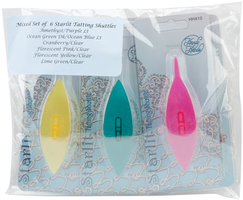 Handy Hands Starlit Tatting Shuttle Assortment 6/Pkg