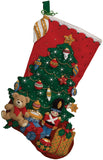 Bucilla Felt Stocking Applique Kit 18" Long