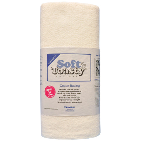 Fairfield Soft & Toasty Natural 100% Cotton Batting Roll