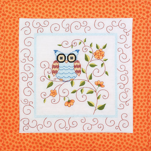 Janlynn Stamped For Embroidery Quilt Blocks 15"X15" 6/Pkg