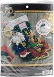 Bucilla Felt Stocking Applique Kit 18" Long