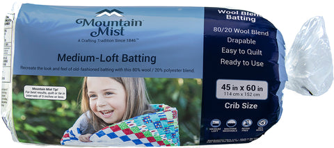 Mountain Mist Wool Blend 80% Wool 20% Polyester Batting