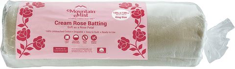 Mountain Mist Cream Rose Cotton Batting
