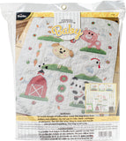 Bucilla Stamped Crib Cover Cross Stitch Kit 34"X43"
