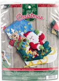Bucilla Felt Stocking Applique Kit 18" Long