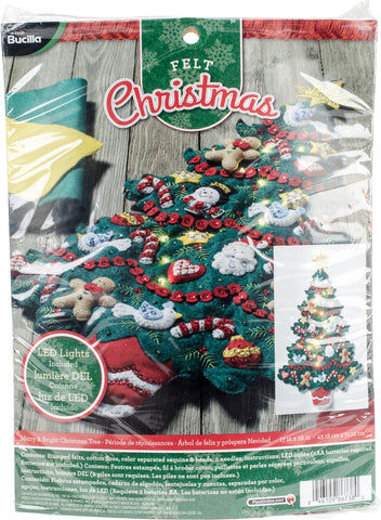 Bucilla Felt Wall Hanging Applique Kit 15"X30"