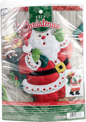 Bucilla Felt Wall Hanging Applique Kit 15"X24"