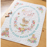 Bucilla Stamped Crib Cover Cross Stitch Kit 34"X43"