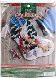 Bucilla Felt Stocking Applique Kit 18" Long
