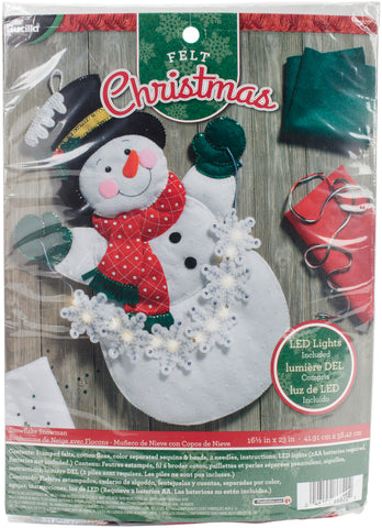 Bucilla Felt Wall Hanging Applique Kit 16.5"X23"