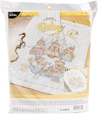 Bucilla Stamped Crib Cover Cross Stitch Kit 34"X43"