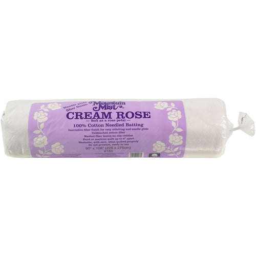 Mountain Mist Cream Rose Cotton Needlepunch Batting