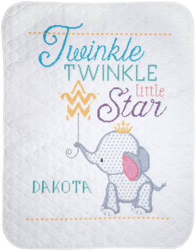 Janlynn Stamped Quilt Cross Stitch Kit 34"X43"