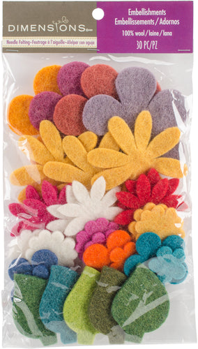 Dimensions Feltworks Die Cut Flower Value Pack