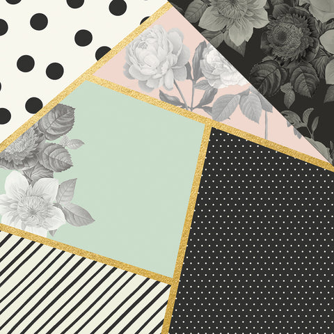 Beautiful Gold Foiled Double-Sided Cardstock 12"X12"